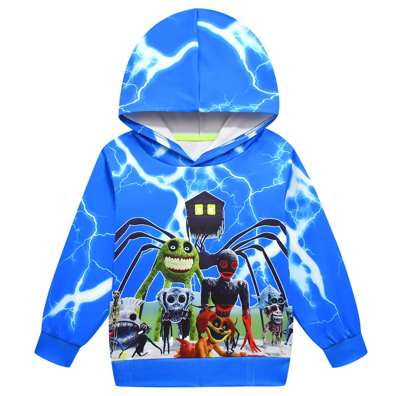 Giochi Horror Costume da gatto per animali domestici per bambini Cartoon Zoo Guard felpe con stampa animalier Boy Girl Pullover bambini abbigliamento di Halloween