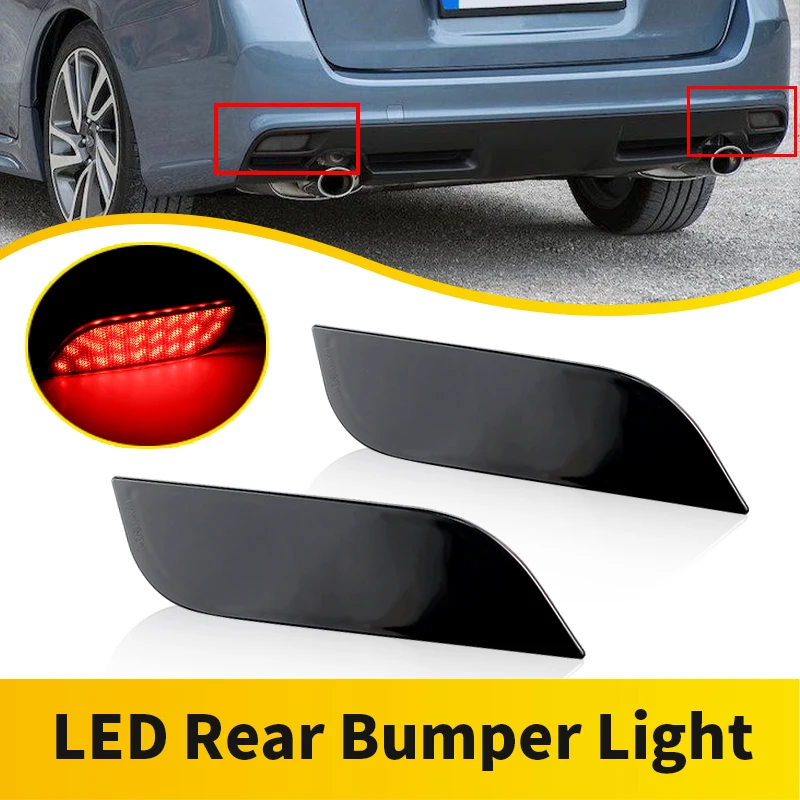 2PCS LED Bumper Reflector Lights Tail/Brake Rear Fog Lamps For Subaru Impreza WRX STI 5-door Hatchback Wagon Exiga Legacy Levorg