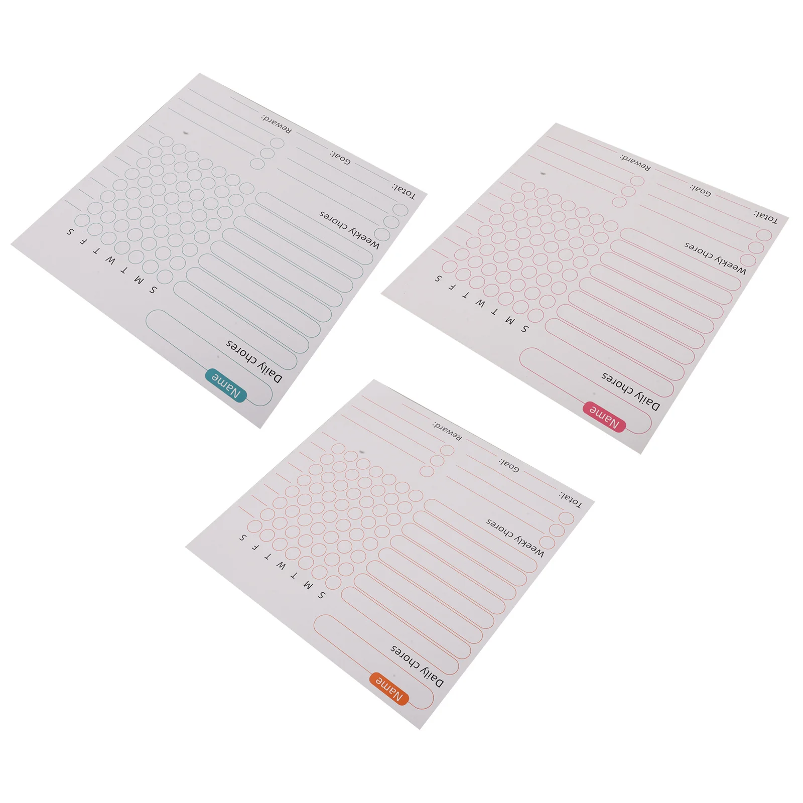 

3Pcs Kids Chore Chart Dry Erase Whiteboard Weekly Planner Family Responsibility Tracker Magnetic Board for Refrigerator