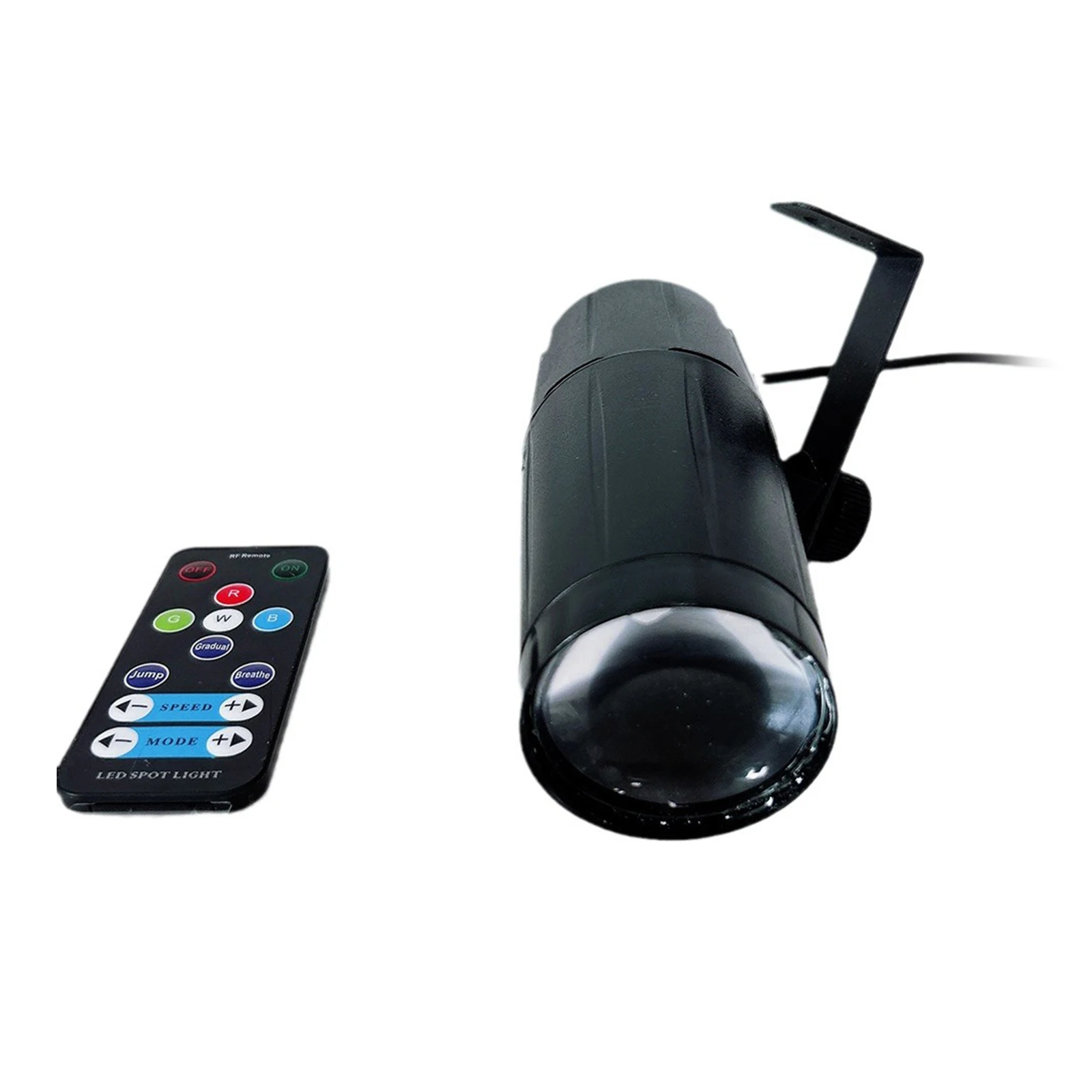 

20W Stage Lamp with Remote Control LED Aperture Small Spotlight Running Mirror Ball Spotlight Mini Colorful Color Changing Beam