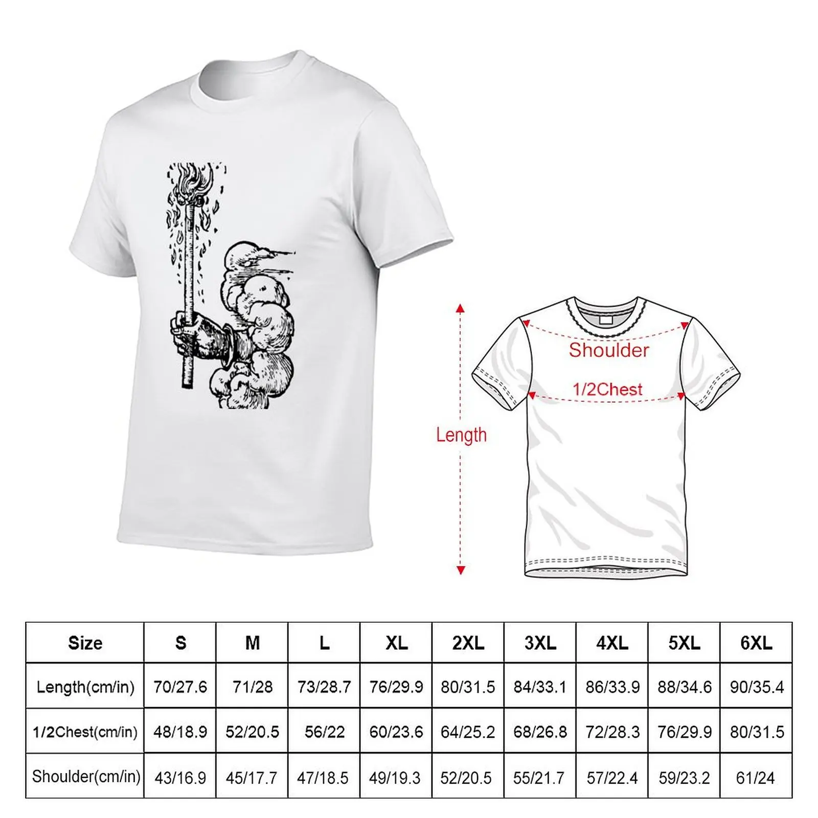 Devises Héro?ques - TorchLight (black) T-Shirt Plus Size Summer Short Sleeve T-Shirt
