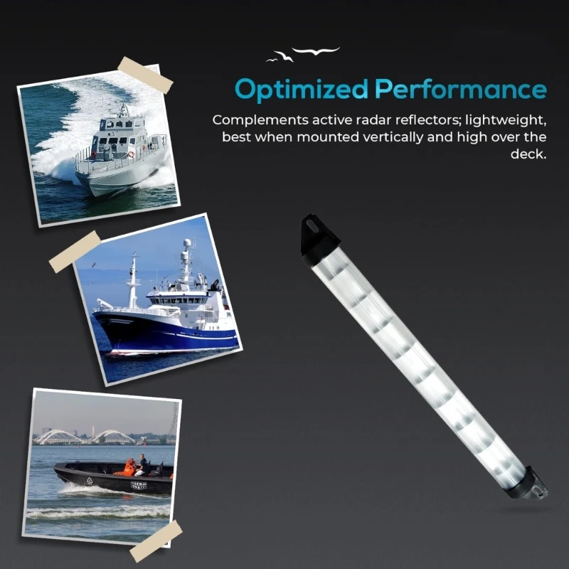 

Foldable Rotating Base Steel Sonar Reflector Easy to Use for Sailboats Yachts D7YA