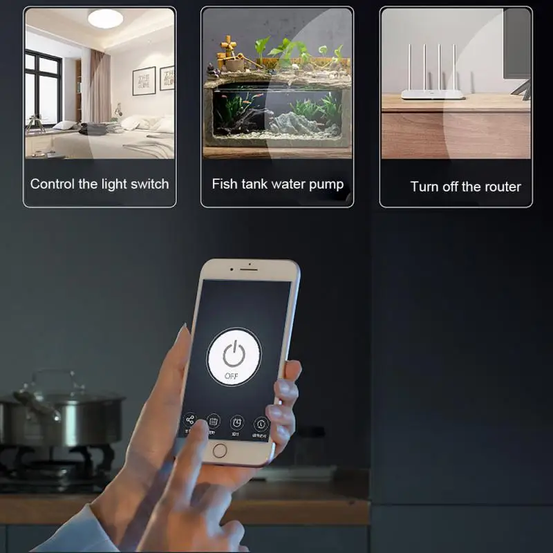 Wifi Wifi-enabled Remote Control Interlocking Self-locking Timer Timer Switch With Wifi Connectivity Long-range Remote Control