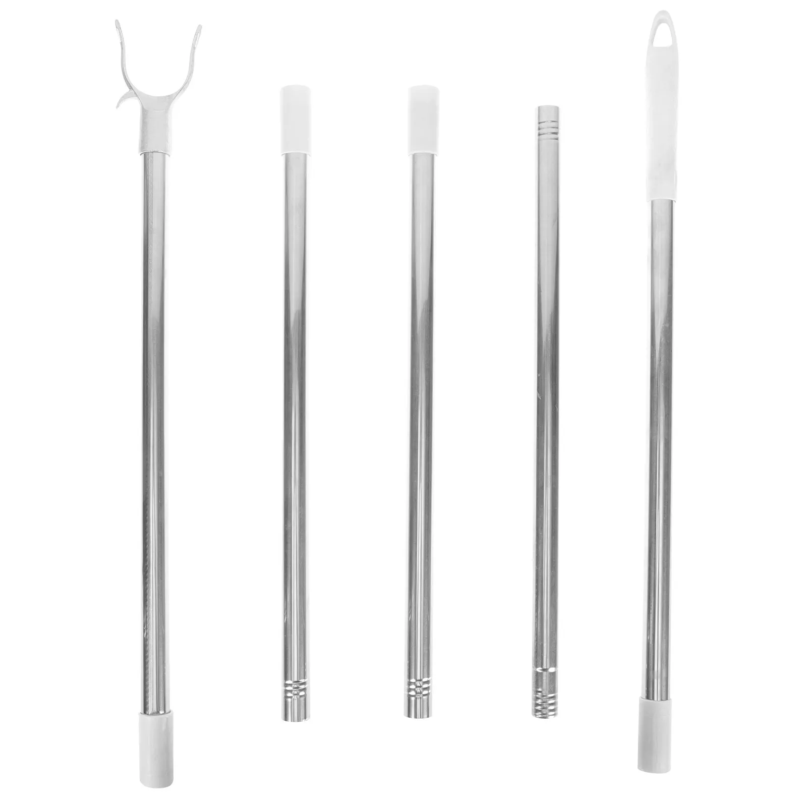 Adjustable Retractable Clothes Rod Heavy Duty Detachable Closet Reach Pole for Laundry Drying