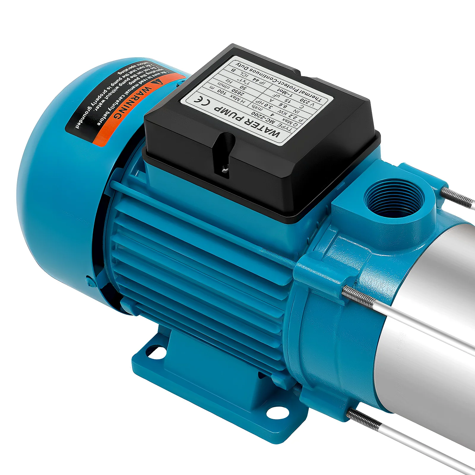 Edelstahl-Kreiselpumpe 2200W Selbstansaugende Wasserpumpe 2850 U/min für Flüssigkeitstransport und Kühlsysteme – Detail 10