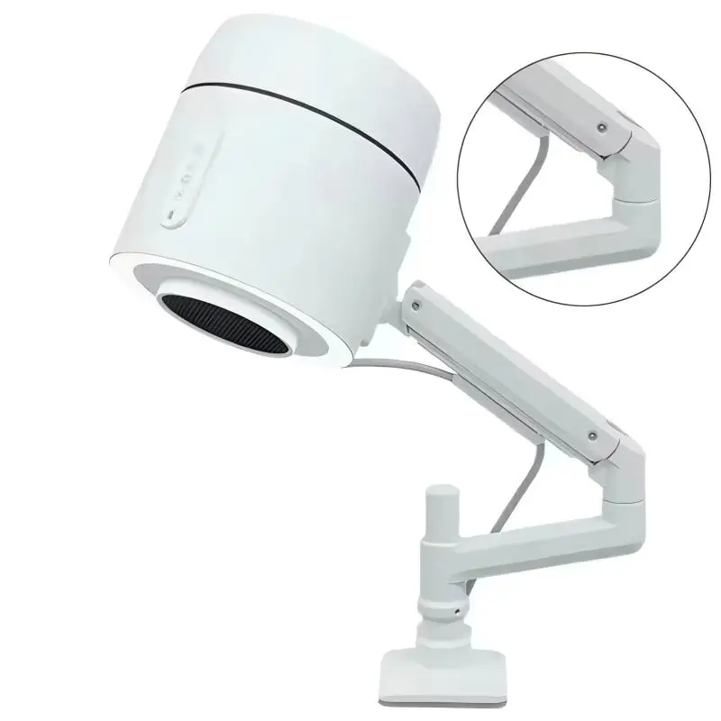4 Blanc High Power 200W Professional Overhead Top Suction Nail Vacuum Cleaner Dust Collector H-13 Filter For Nail Beauty Salon C