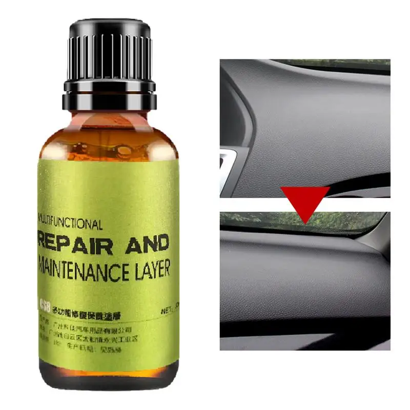 

Trim Restorer Car Parts Refurbish Agent 30ml Trim Shine Protectant For Interior And Exterior Restores Moisturizes And Conditions