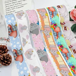 10 jardów Śliczna kreskówka Disney Dumbo Grosgrain Wstążka do kokardek do włosów DIY Materiały do rękodzieła Materiały do rękodzieła