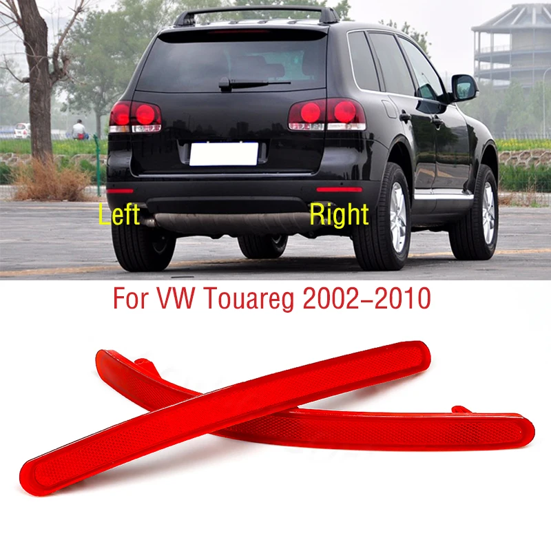 Car Rear Bumper Brake Light SHell For VW Touareg 2002 - 2005 2006 2007 2008 2009 2010 Tail Turn Signal Reflector Fog Lamp Cover 