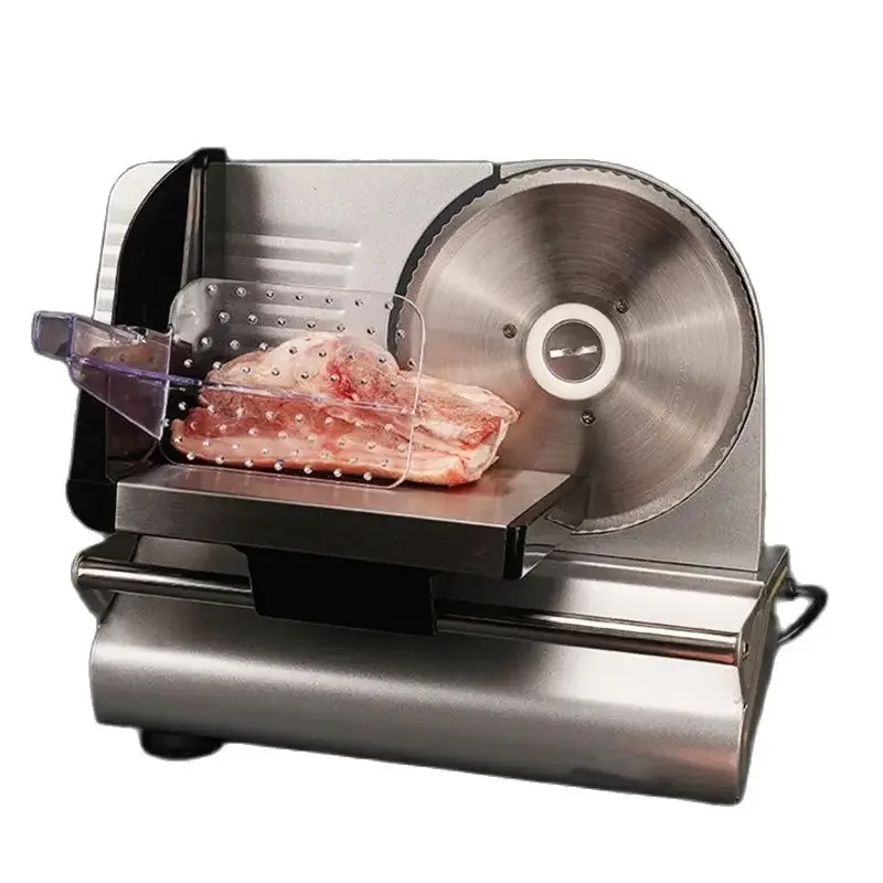 Electric Meat Slicer Mutton Roll Beef Cutter Lamb Rolls Vegetable Cutting Machine Bread Slices Stainless Steel Mincer Fatiador