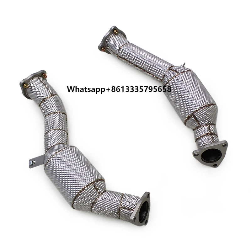 

COC Exhaust Catalytic Converter for Q7 3.0T 2010-2024 Stainless Steel Heat Shield Free Flow Downpipe Exhaust System