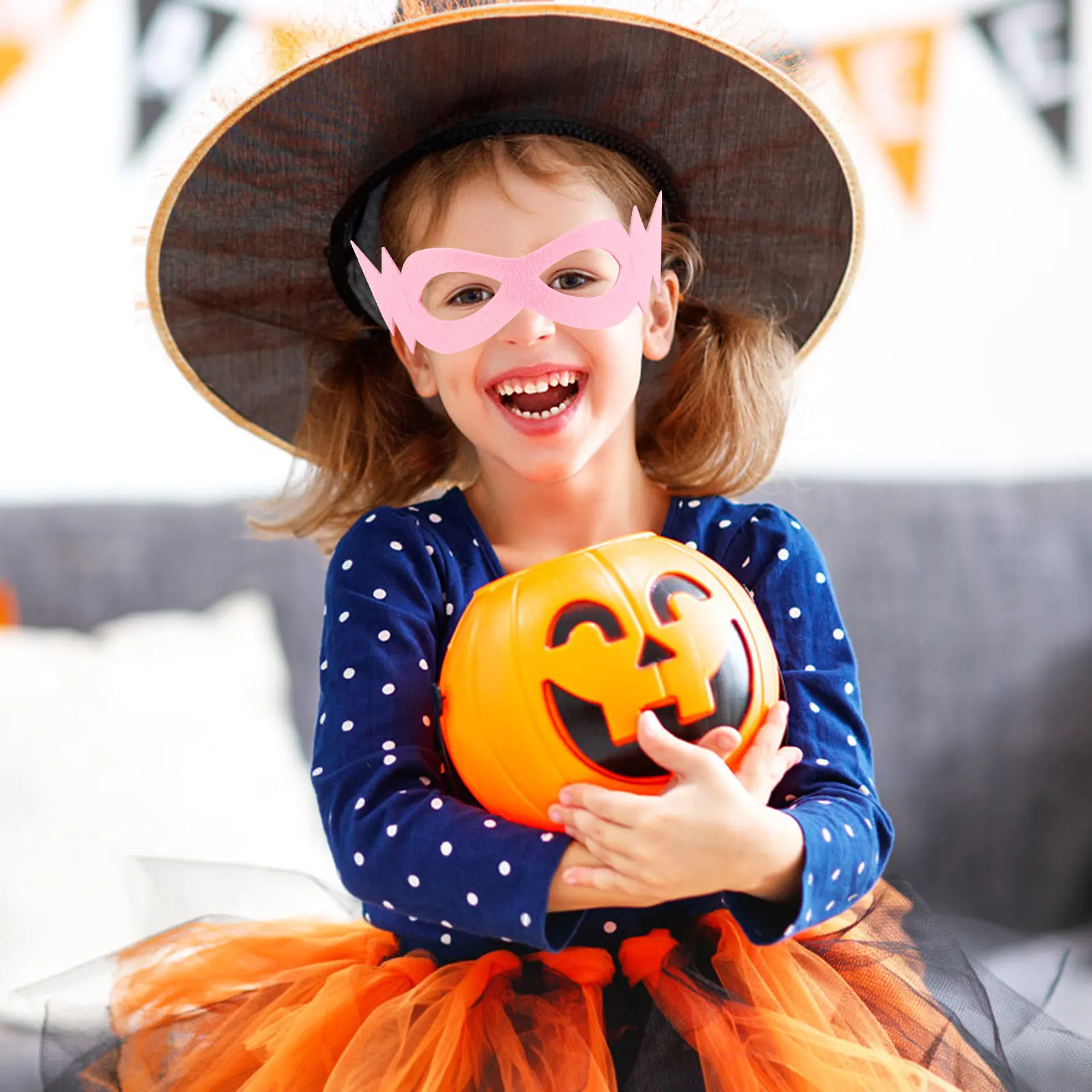 

6pcs Mask Set Soft Craft Women Masquerade Mask Felt for Masquerade Party Halloween Costumes Superhero Masks Craft Masks