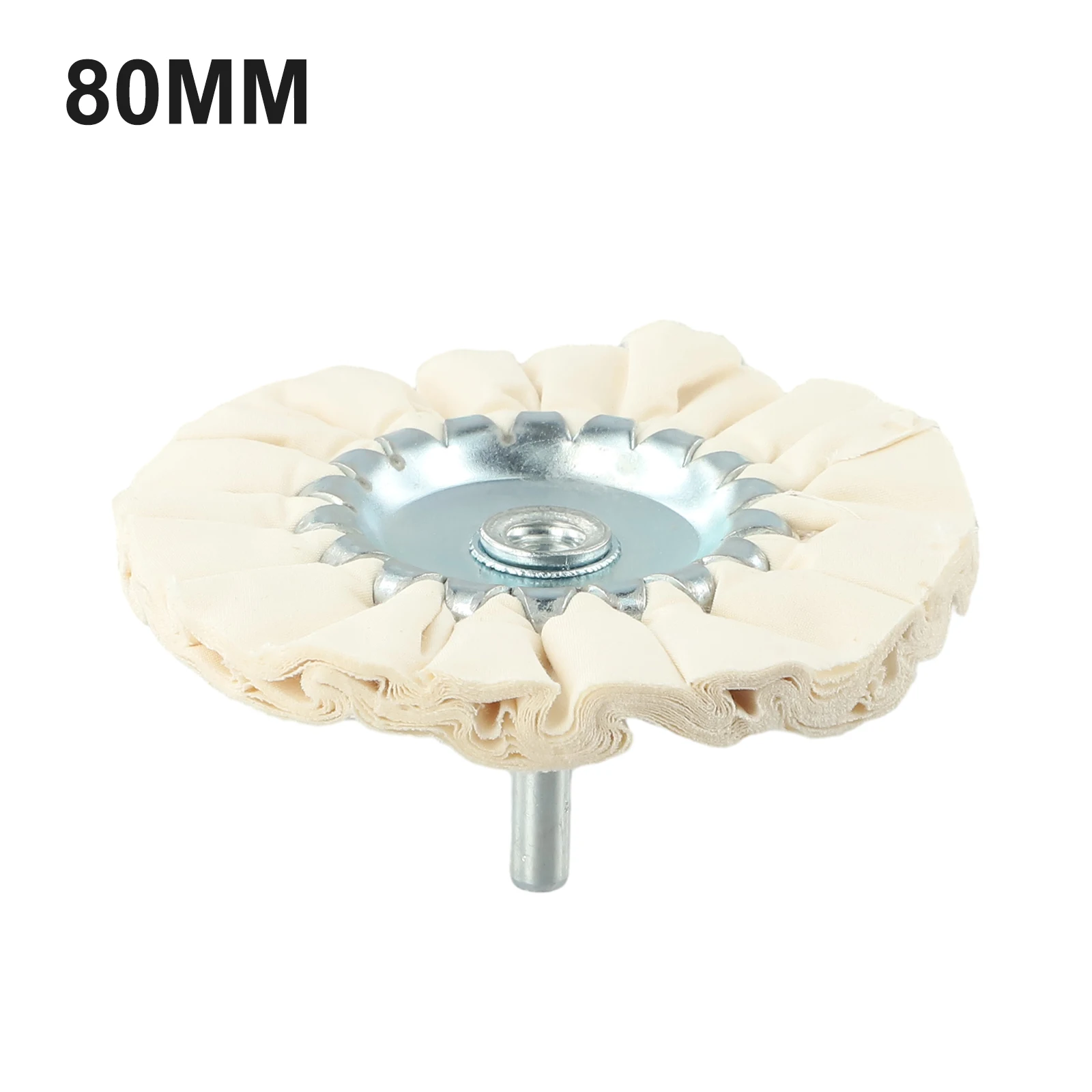 1pc 80mm 3inch Cotton Airway Buffing Wheel Cloth Open Bias Polishing Buffs Wheel  Fabric Layers Edge Had Raising Treatment