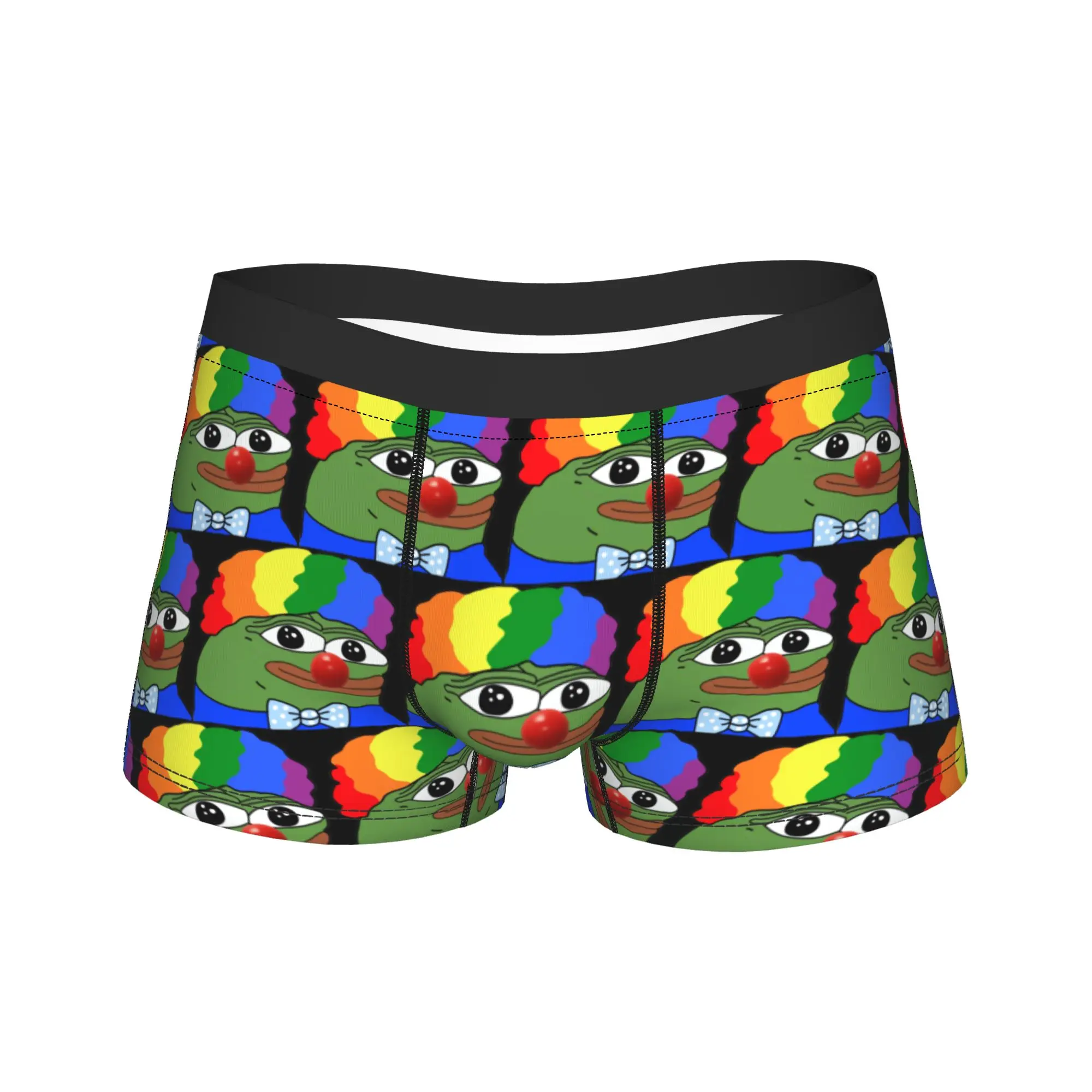 Fancy Pepes Frog  Shorts Briefs  Underwear Quality Man Funny Trunk Custom Large Size Underpants