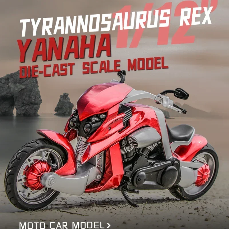 

1:12 Yamaha Tyrannosaurus Rex V-REX Alloy Racing Motorcycles Model Simulation Street Motorcycle Model Collection