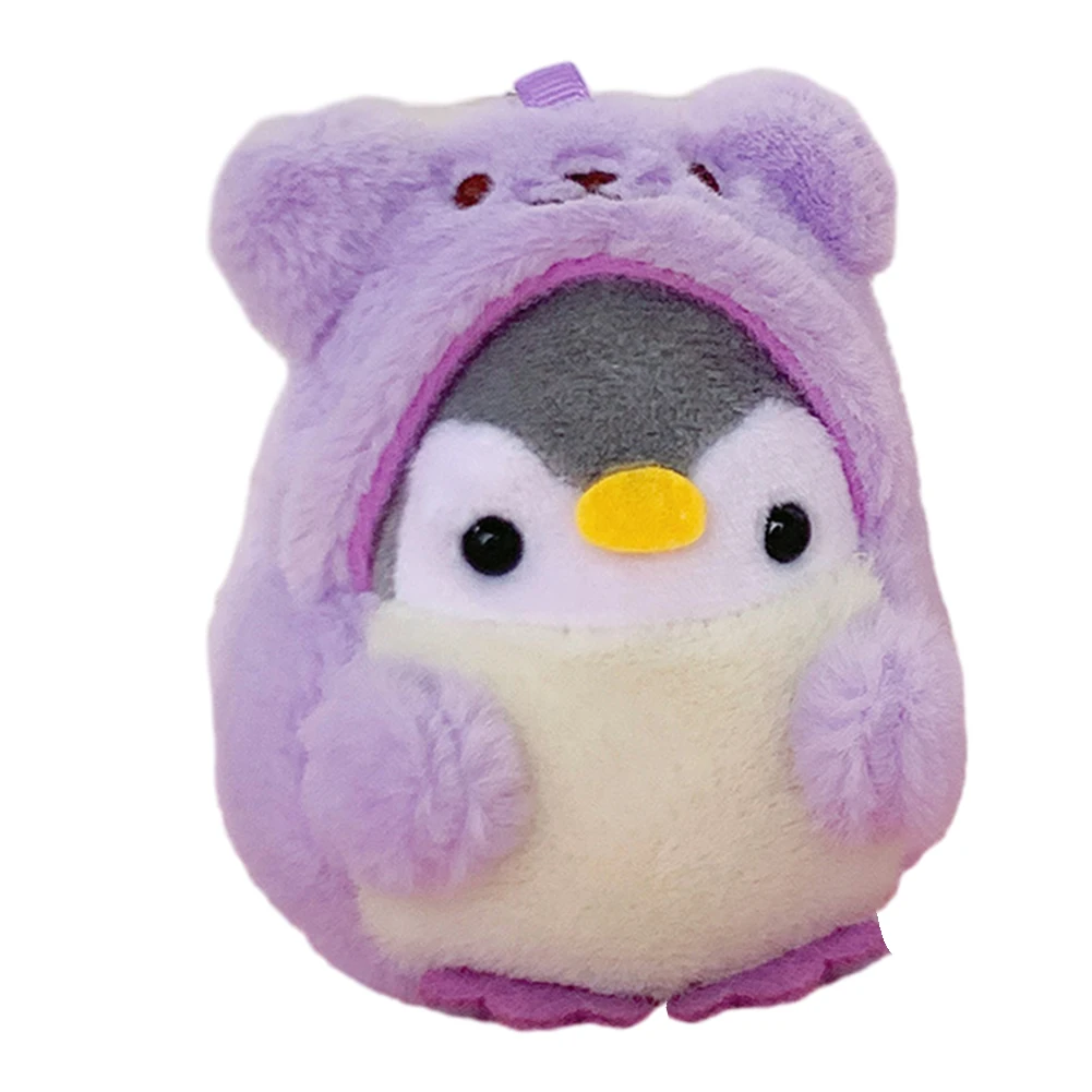 Adorable Plush Toy Bear Turned Penguin Backpack Doll Plush Pendant Soft and Huggable Enhances the Look of Your Accessories