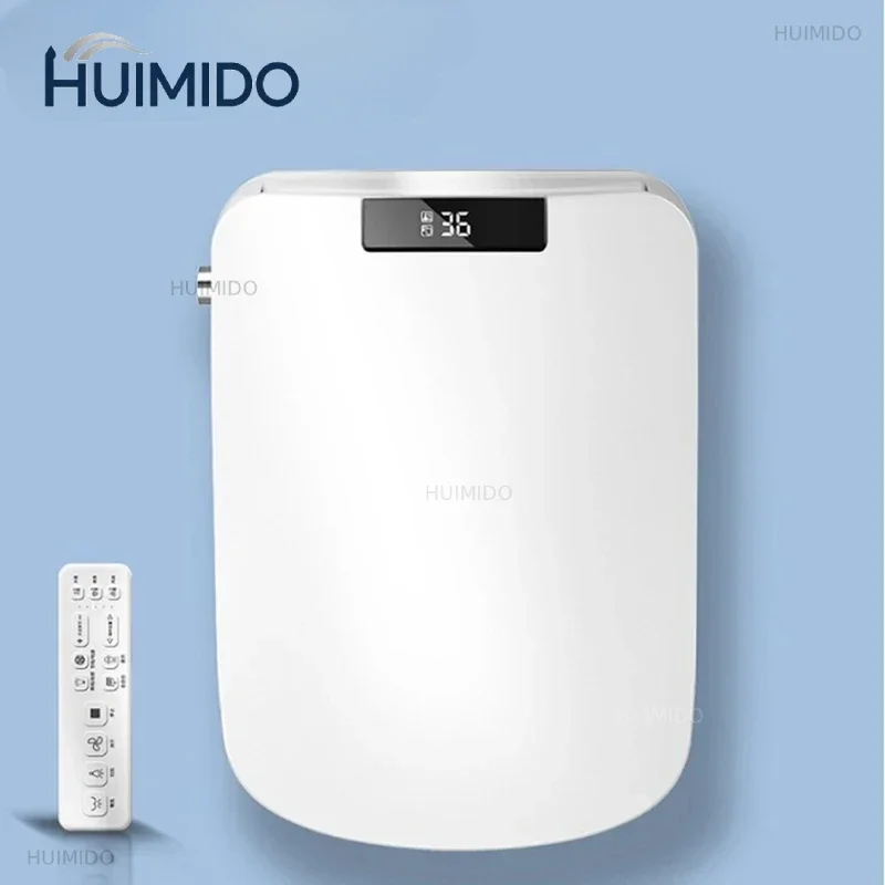 51CM Square Smart Toilet Seat Cover Electronic Bidet Bowls Heating Clean Dry Intelligent Lid for Bathroom Auto Open
