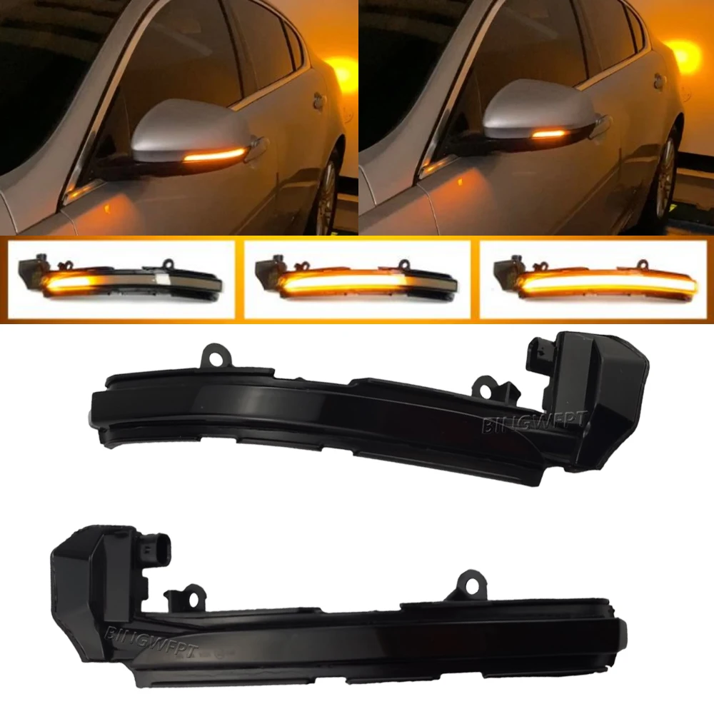 Car Blinker Indicator Rear Mirror Lamp Accessories For Jaguar XE XF XJ F-TYPE XK XKR I-PACE X250 X260 LED Turn Signal Light