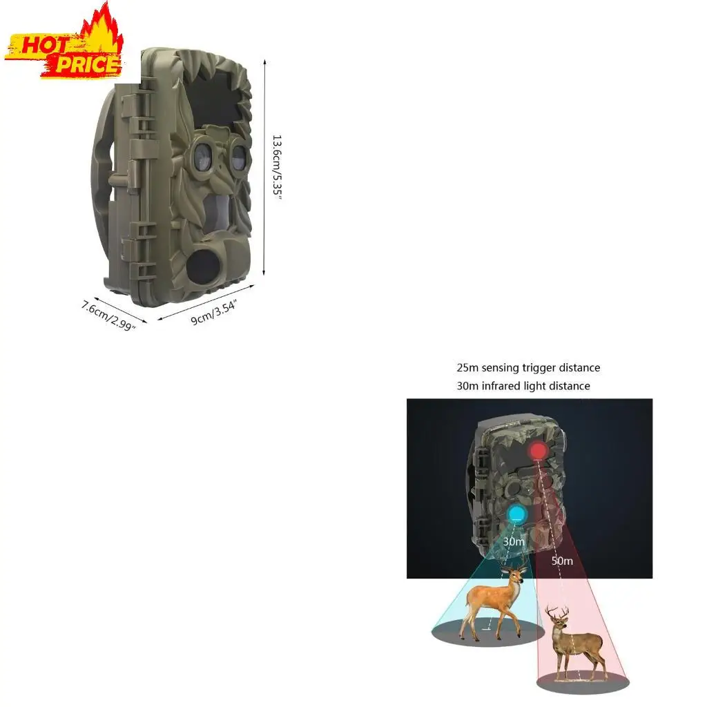 

Mini Trail Camera Photo Traps Outdoor Wildlife Scouting Camera Fast Trigger Waterproof 4K Camera