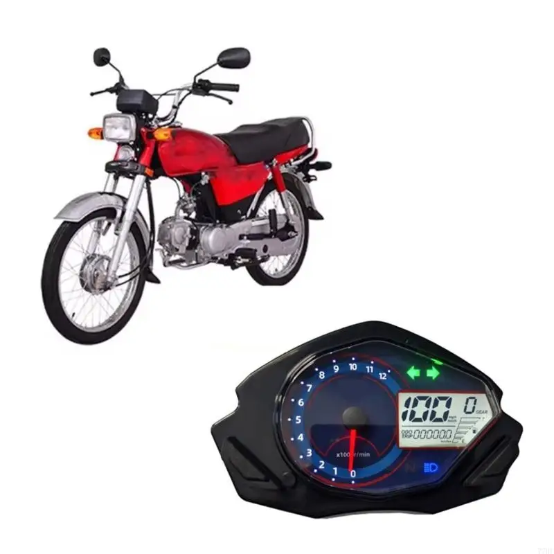 77HF High Precise Digital Speedometer For FT250 TS250CC Motorcycles Featuring Real Time Speed Mileage Tracking and LED Backlight