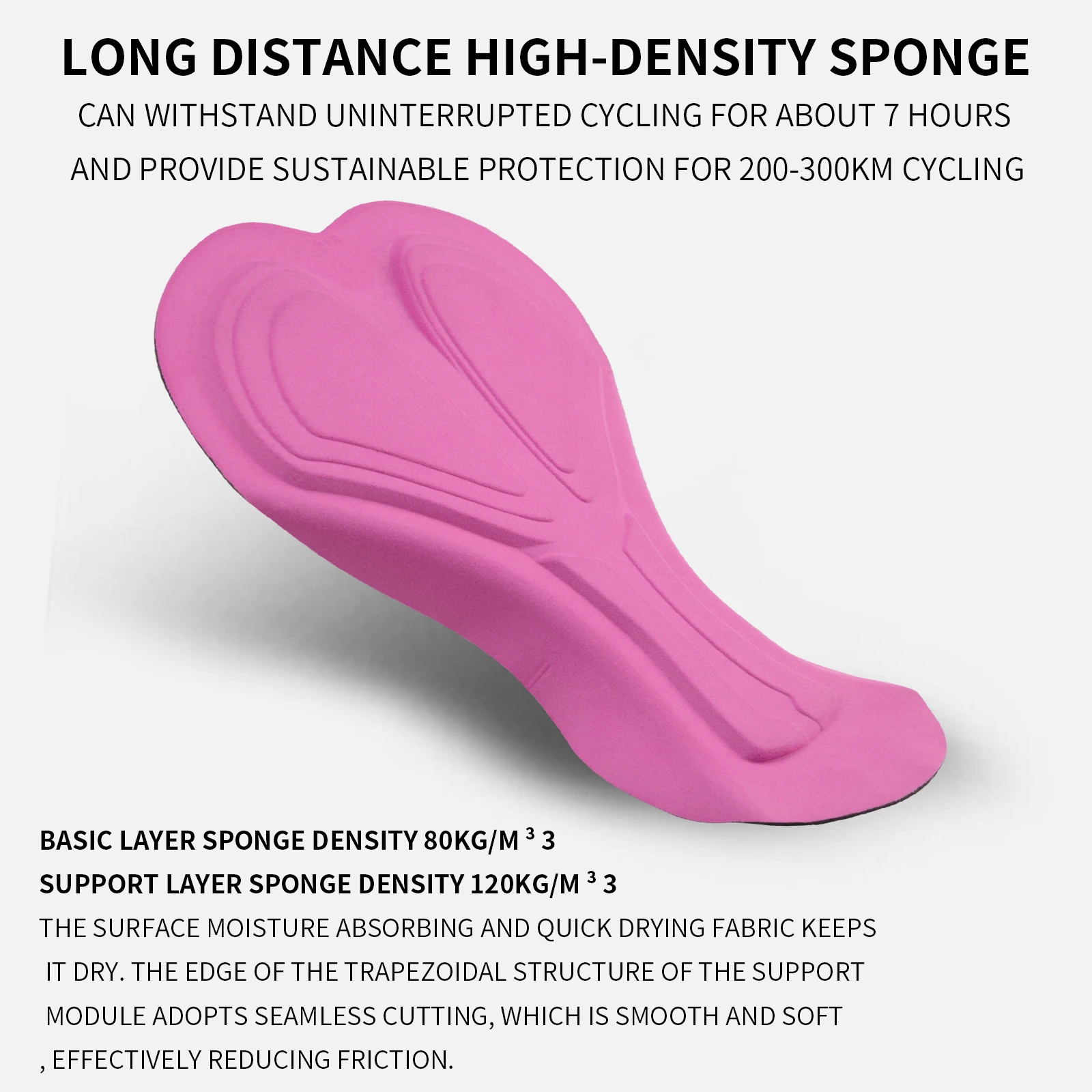 TOSUOD Damen 3D-gepolsterte Fahrradshorts mit Seitentaschen-Design, atmungsaktive Radhose für den Sommer im Freien – Detail 3