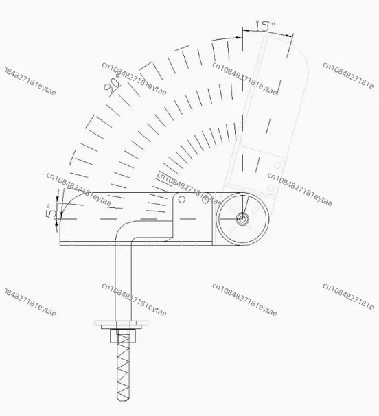 6-Speed sofa headrest angle hardware multi-function adjustment hinge 90 degrees