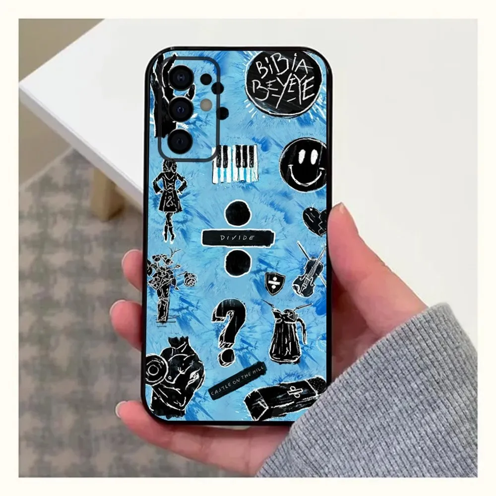 E-Ed Sheeran UK Singer Phone Case For Samsung S24,S21,S22,S23,S30,Ultra,S20,Plus,Fe,Lite,Note,10,9,5G Black Soft Cover