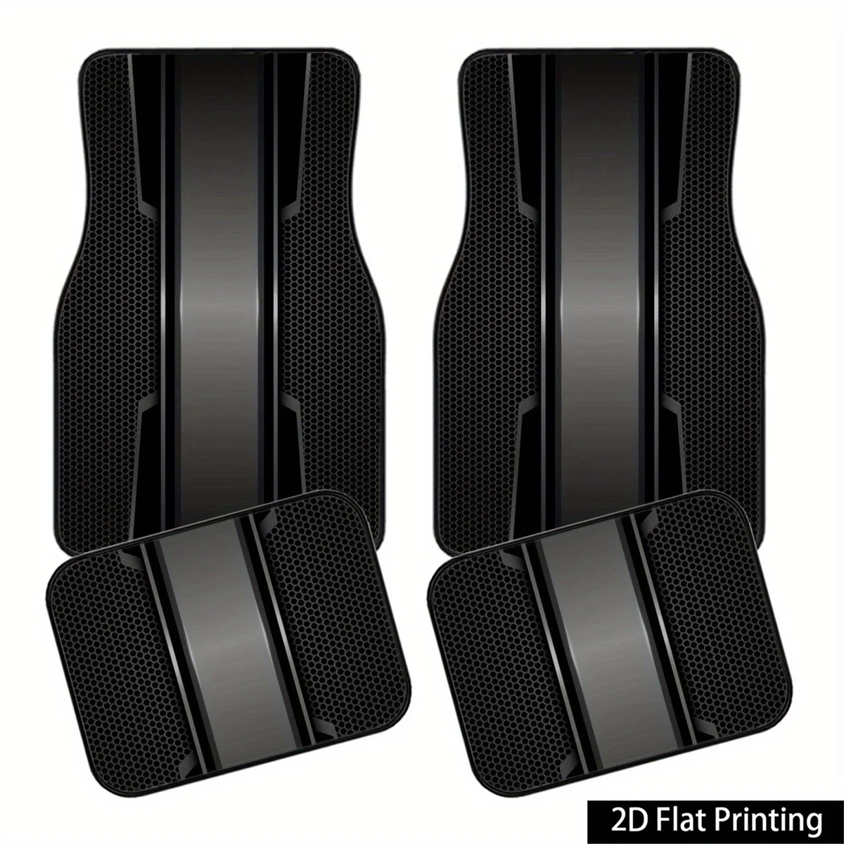 4pcs Iconic Car Floor Mat | Exquisite Appearance, Perfect Design Pattern, Durable And Easy To Clean, Suitable For Cars, Trucks,
