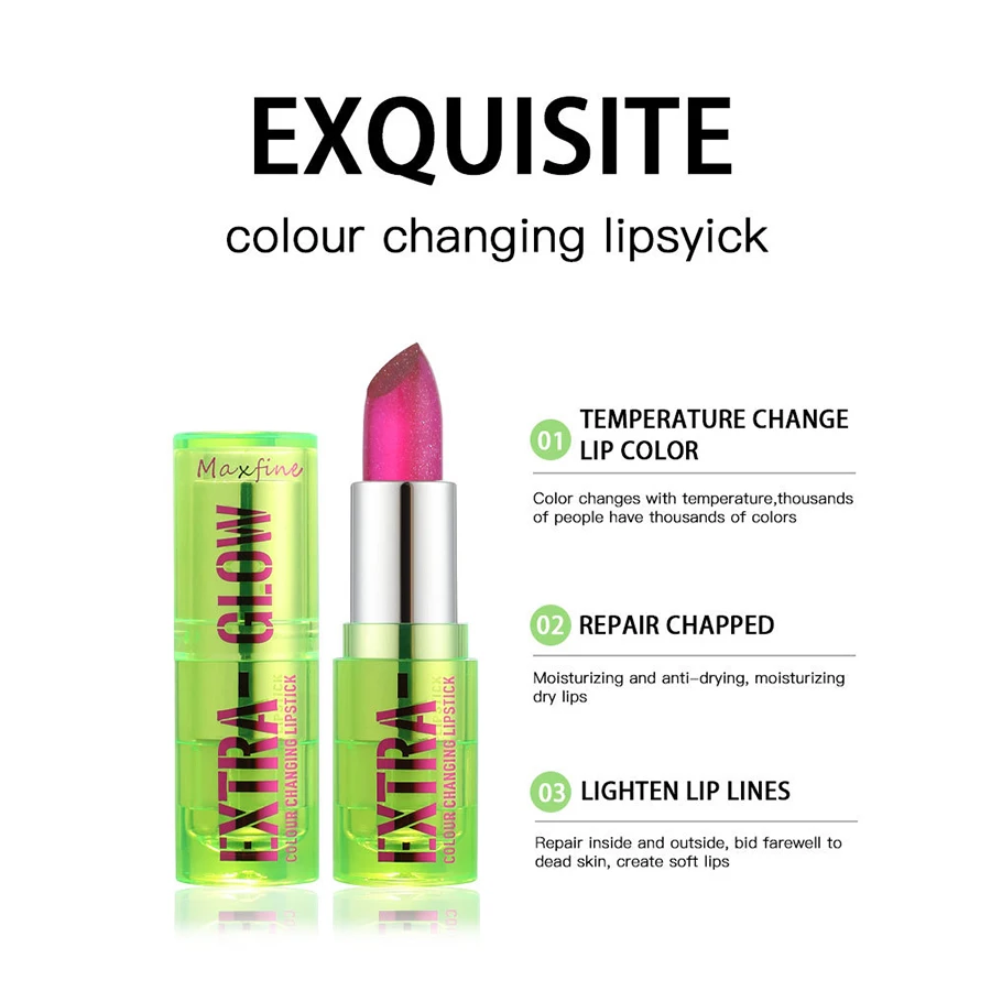 Jelly Color Changing Moisturizing Lip Balm Temperature Color Changing Non-fading Waterproof Lasting Lipstick