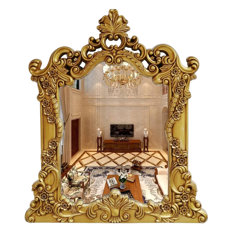 

Bath Wall Mirror Bedroom Aesthetic Dressing Table Vintage Decorative Mirror Long Large Irregular Espelho Room Decoration WSW35XP