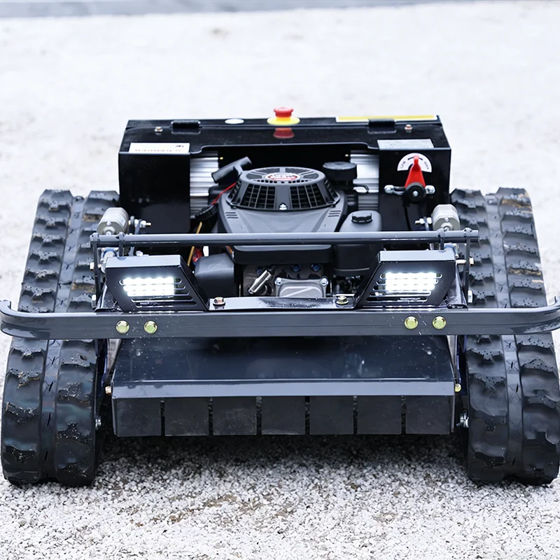 

Customized intelligent tracked lawn mower with remote control distance, precise operation, and safe operation on steep slopes