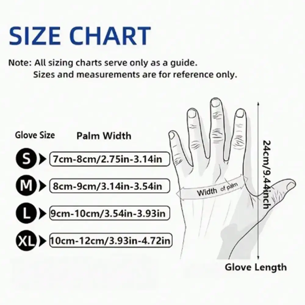 100 piezas de guantes de nitrilo desechables multifuncionales, excelentes helantes para limpiar y cocinar, diseño duradero, agua y aceite