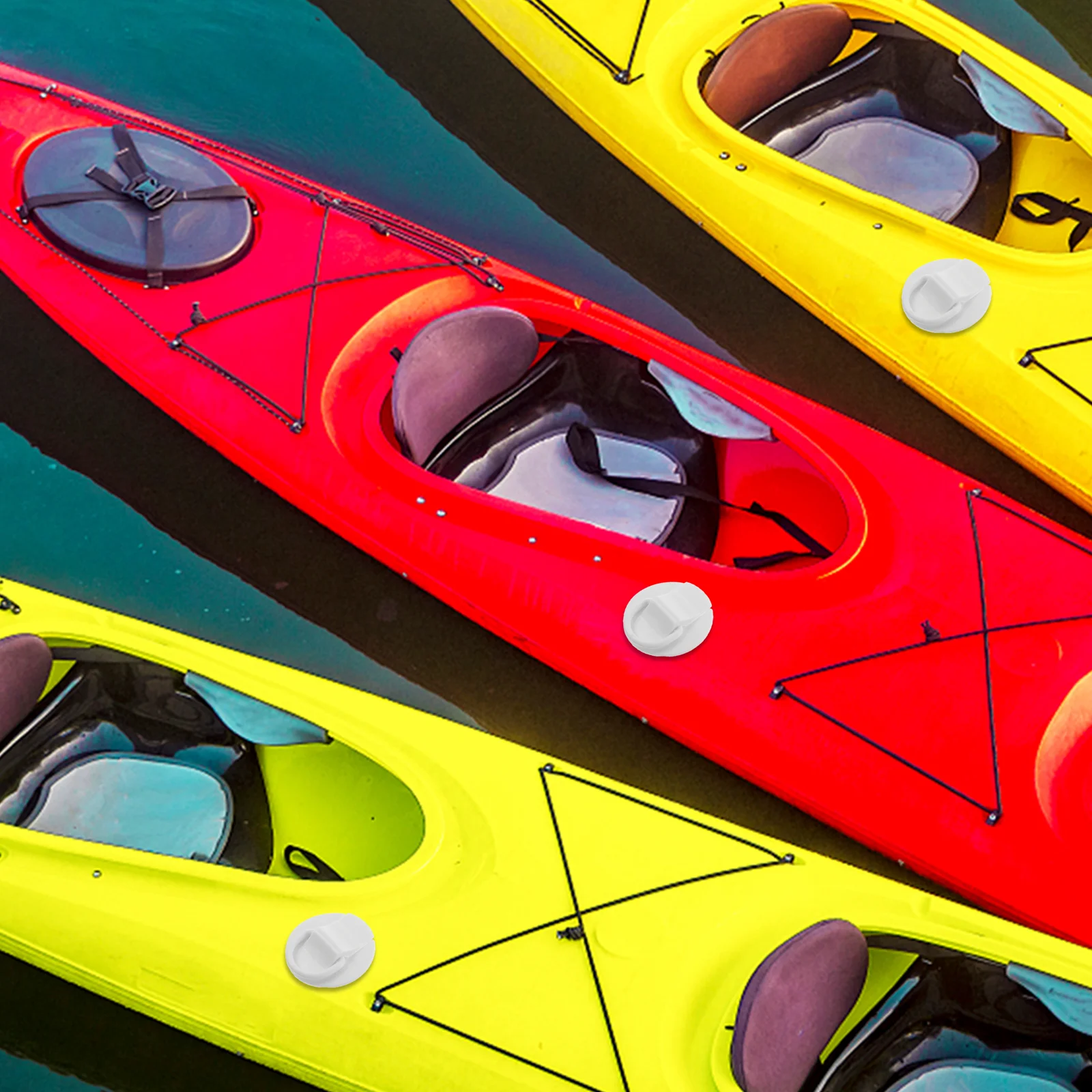 

8pcs Paddle Board D Rings Pvc Heavy Duty Buckles Inflatable Boat Surfboard Accessories Float Fixing Secure Tie Down Connector