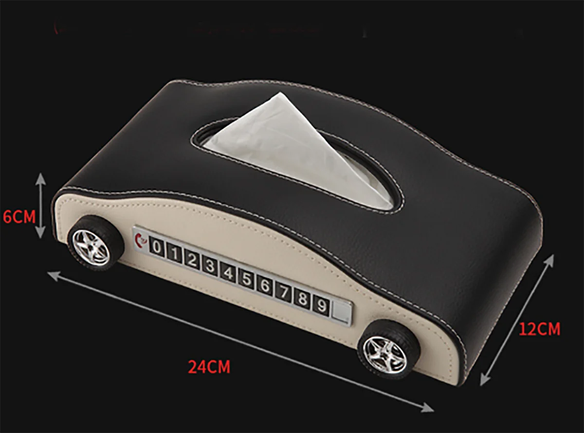 New 1Pcs Car Tissue Box Towel Sets  Auto Interior Storage Decoration for Car Decor Accessories