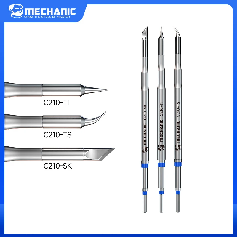 

Механическое медное паяльное жало C210 MIX 3 в 1, бессвинцовые паяльные жала C210-TI/TS/SK, универсальные для созудной станции T210