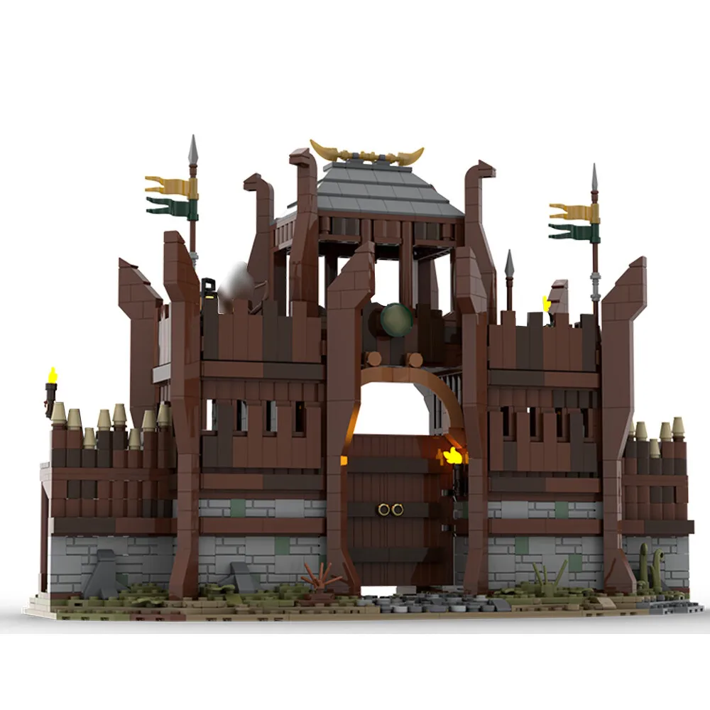 

MOC-139386 Основные ворота замка из фильма, масштаб минифии, 1424, детали