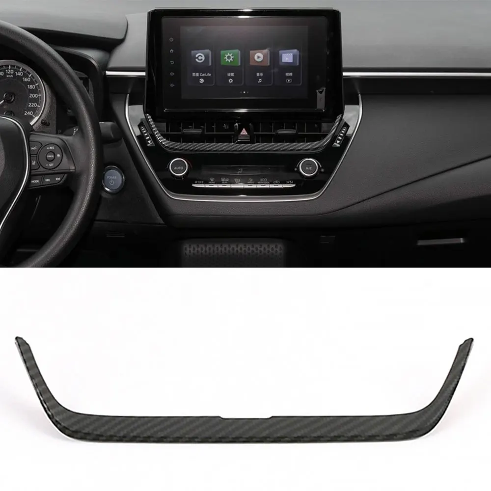 

Carbon Fiber Car Center Console Air Outlet Cover Trim for Toyota Corolla 2019 2020 2021 Center Air Outlet Decorative sticker