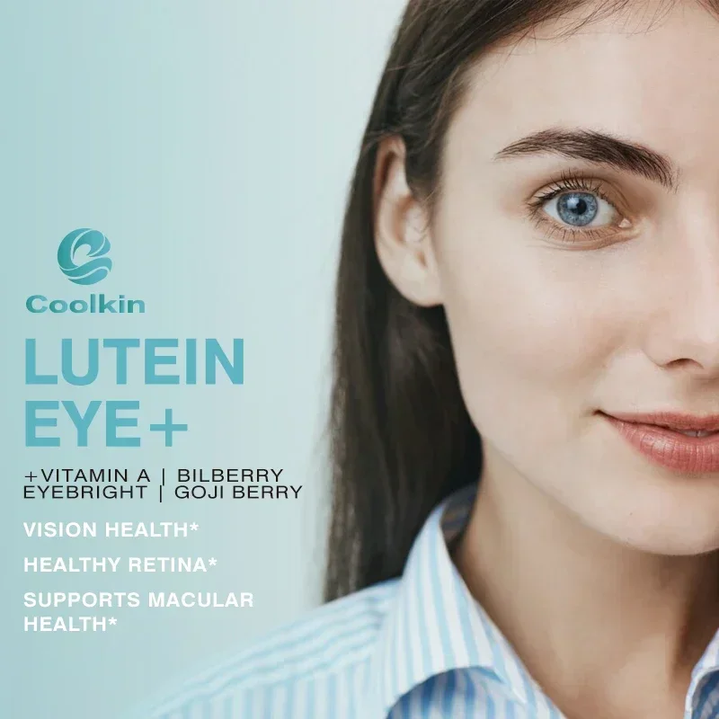 Lutein - with Zeaxanthin and Bilberry Extract Support Eye Strain Dry Eyes and Vision Health Lutein Blend for Adults Aging