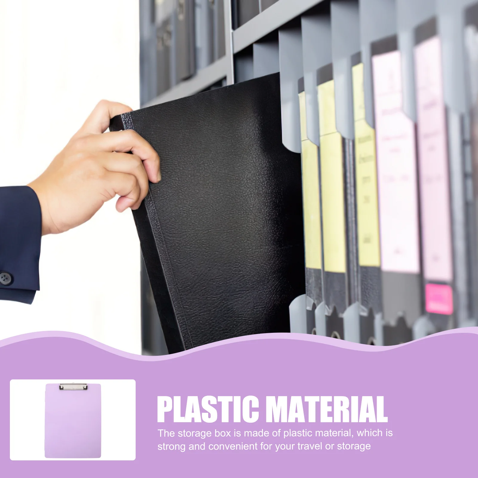 

Plastic File Holder Business Certificate Organizer Travel Storage Box Practical Card Organizer Photo Storage