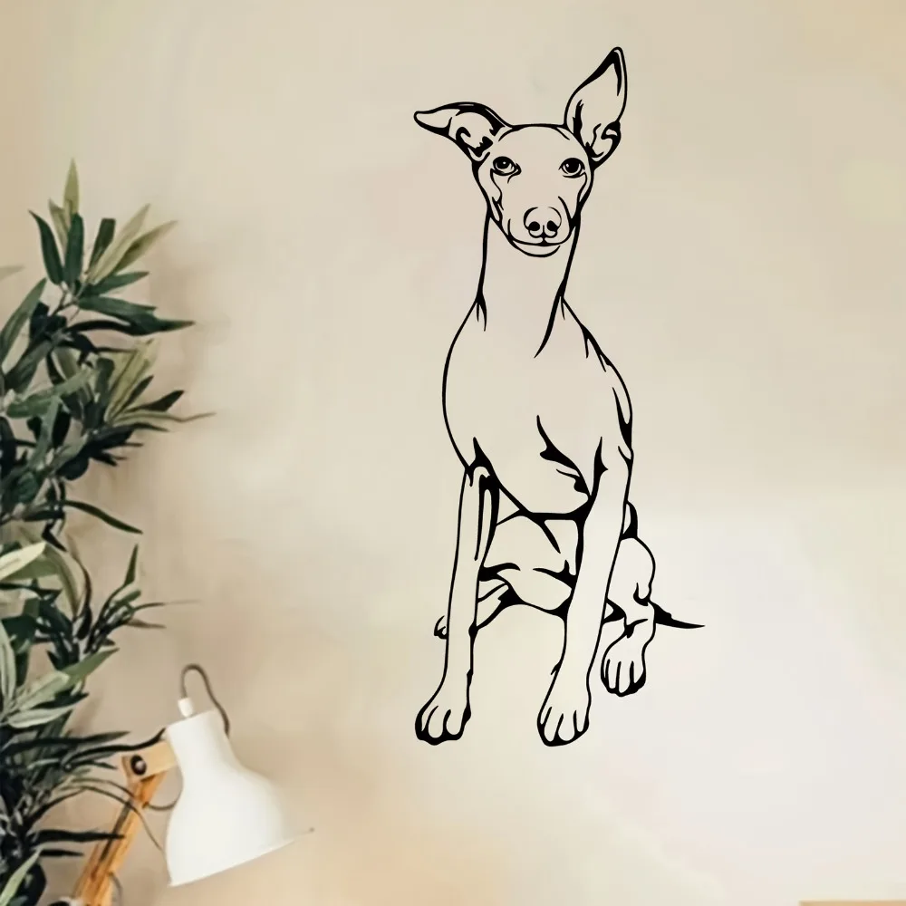 Italian Greyhound Metal Wall Art, Iron Dog Decor for Home Living Room Garden Gift Decor