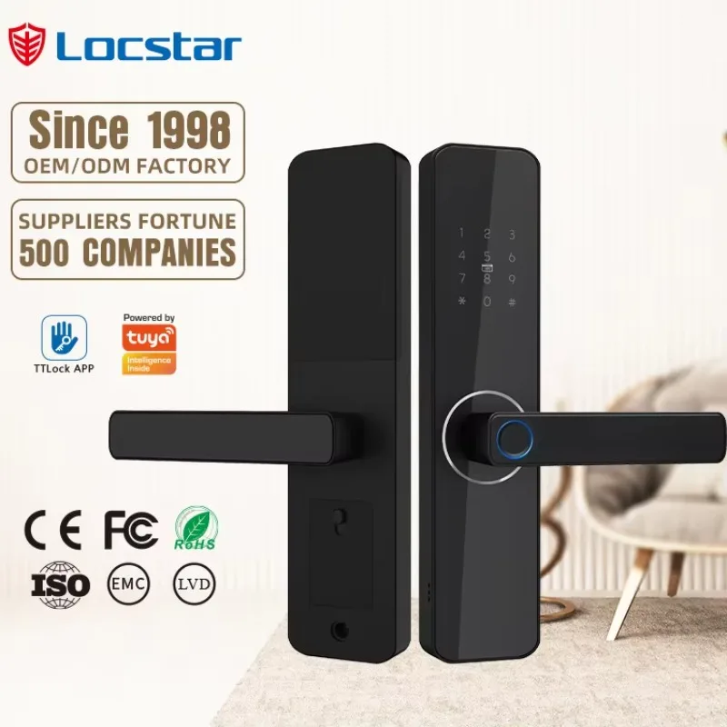 

[2026]Hot Selling Safety Outdoor Waterproof TTlock Digital Fingerprint Password House Smart Exterior Door Keyless Entry For Fro