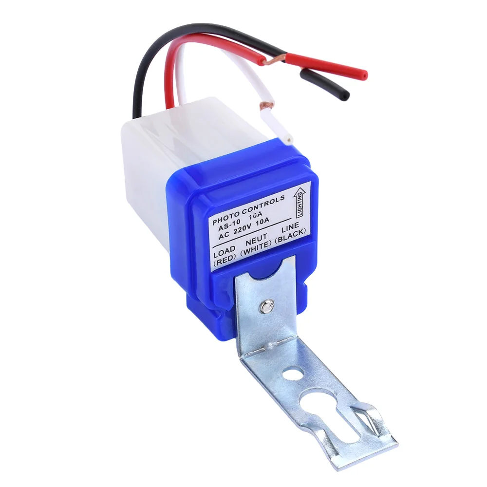 Photoswitch Sensor Switchs Auto On Off Photocell Street Light Control DC AC 12V 24V 110V 220V 10A Automatic Sensor Switch