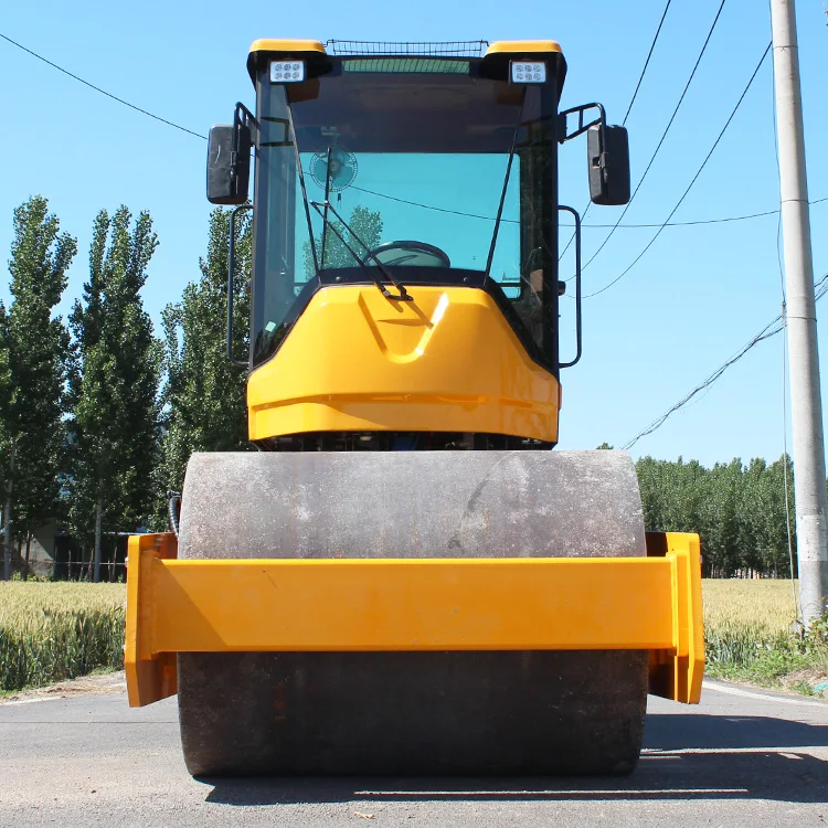 Afbeelding 4: 4 Ton Mini Wegwals Compactor 80KN Bouwmachine met Mechanische Aandrijving Dubbele Trommel Motorpomp Kerncomponenten Te Koop