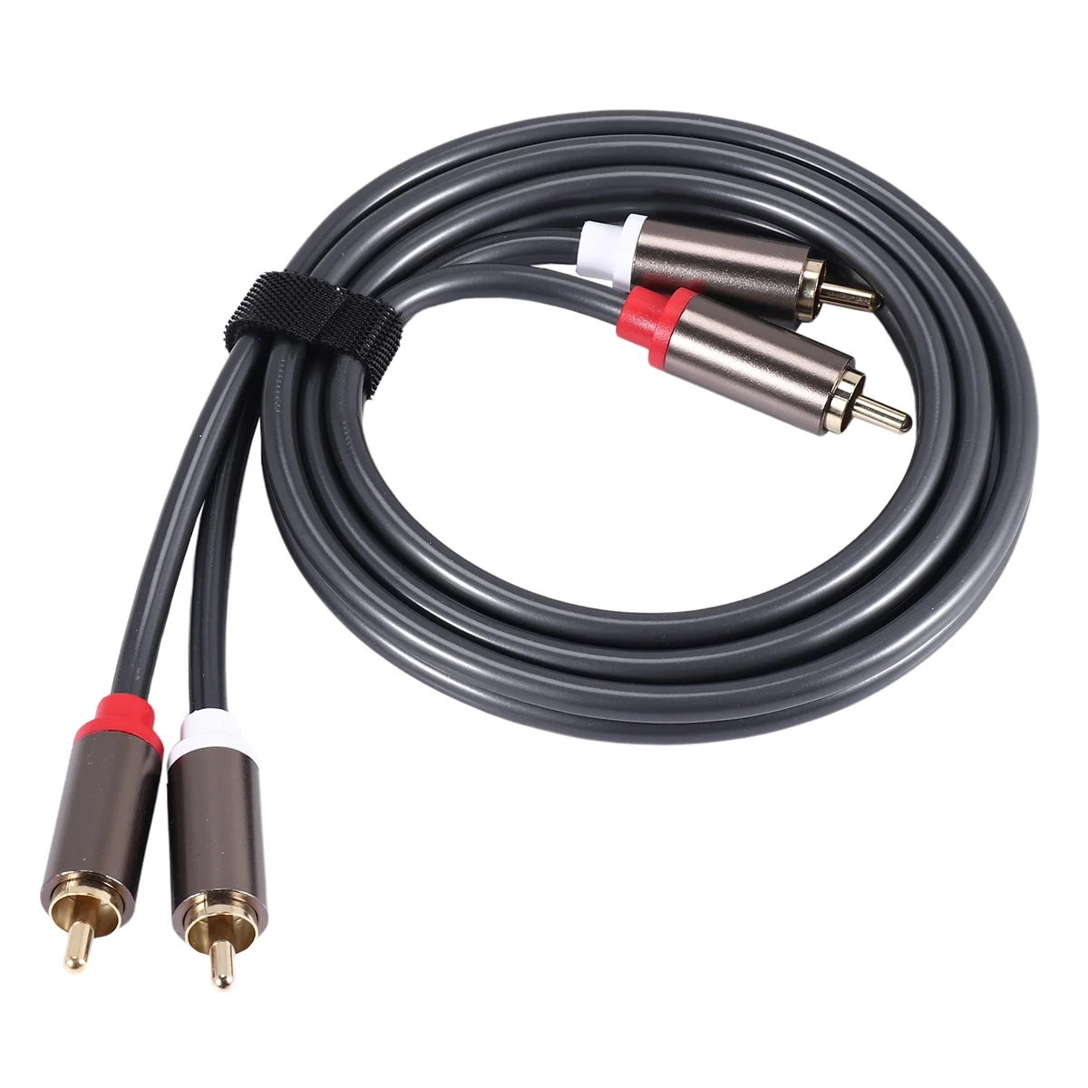 Rexlis 2 Rca a 2 Rca macho a macho Cable de Audio Hifi Ofc Av Cable de altavoz para Tv Dvd amplificador Subwoofer barra de sonido 1M DY