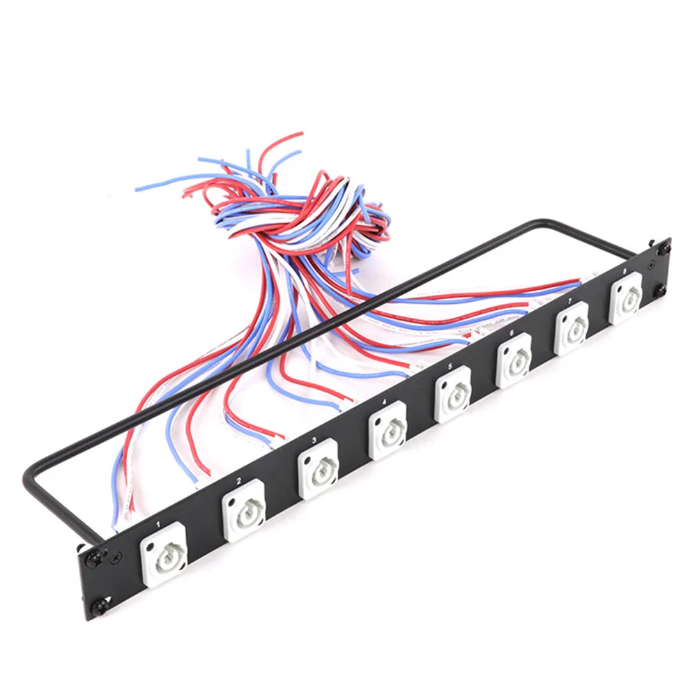 1PC 1M 3Pins AC Powercon Outlet Socket Panel Mount Holder 20A Powercon Chassis Connector NAC3MPA-1 NAC3MPB-1 Soldered Cable