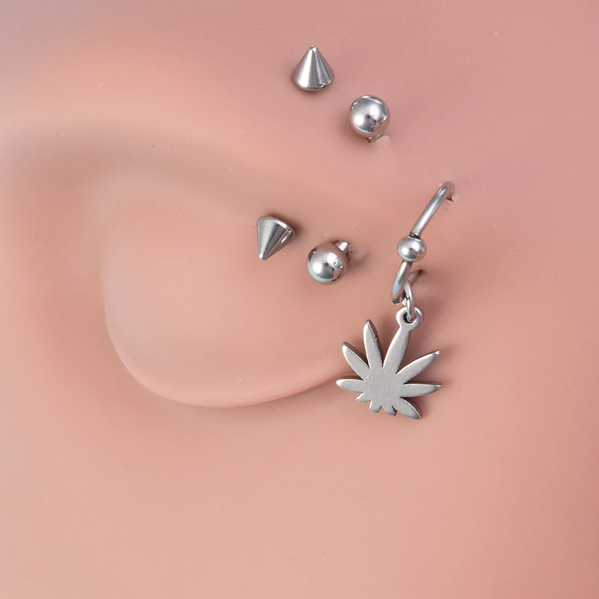 6-12pcs obruč nos kroužky septima piercing sada cartiliage skoba náušnice bodloplev lodní šroub nerez ocel ucho lippe obruč souprava tělo šperků