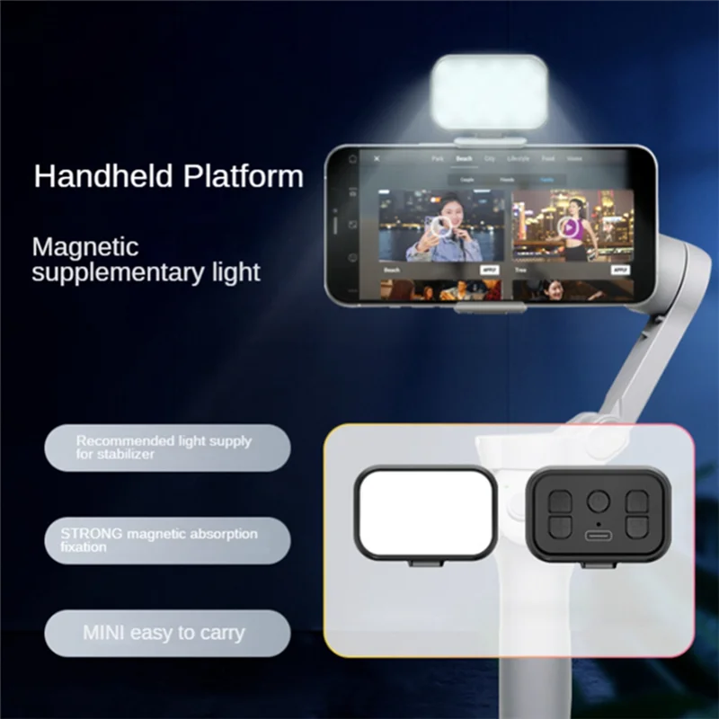 안정적인 성능-1 세트 DJI Feiyu 핸드헬드 안정기 필 라이트 미니 다기능 뷰티 라이트용 ABS