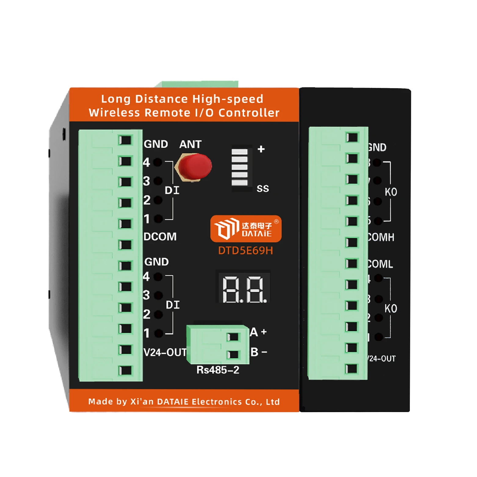 DATAIE DTD5E69H-88 DIDO 50km Nadajnik-odbiornik Dalekiego Zasięgu Szybki Bezprzewodowy Kontroler I/O Zdalnego Sterowania Punkt-Punkt
