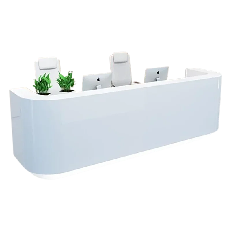 Multifunctional Minimalist Reception Desks Stylish Classic Checkout White Reception Desks