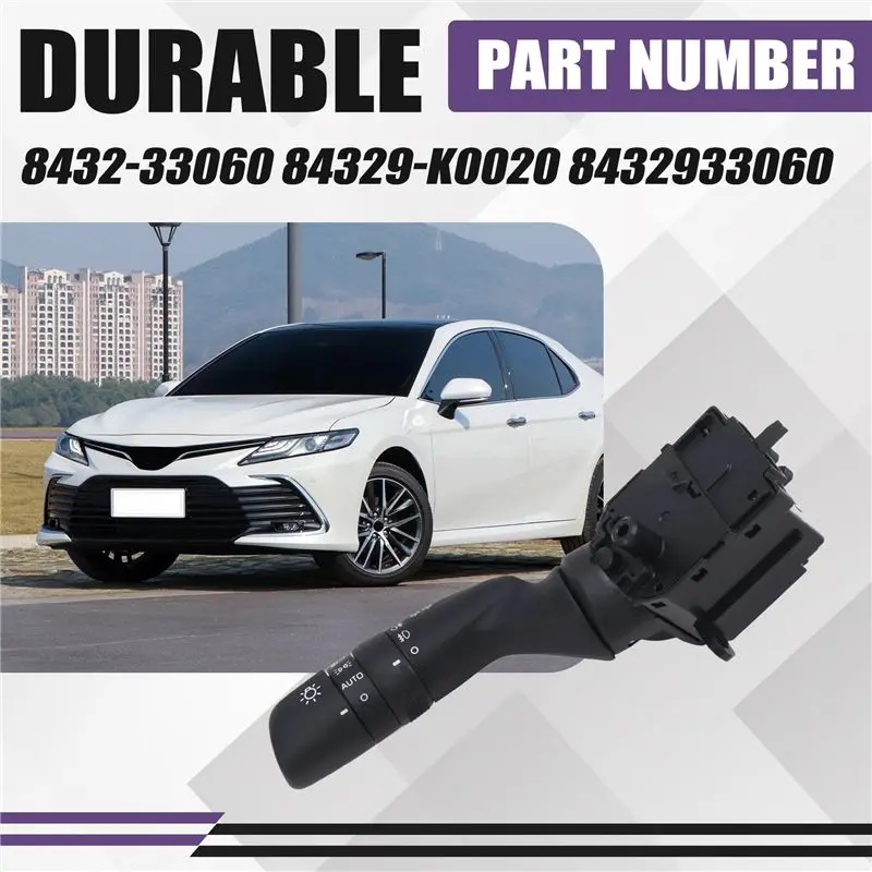 Dependable-84329-33060 Car Front Headlight Turn Signal Switch For Toyota RAV4 Camry Hiace Alphard 2017-2023 84329-K0020